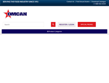 Tablet Screenshot of omcan.com